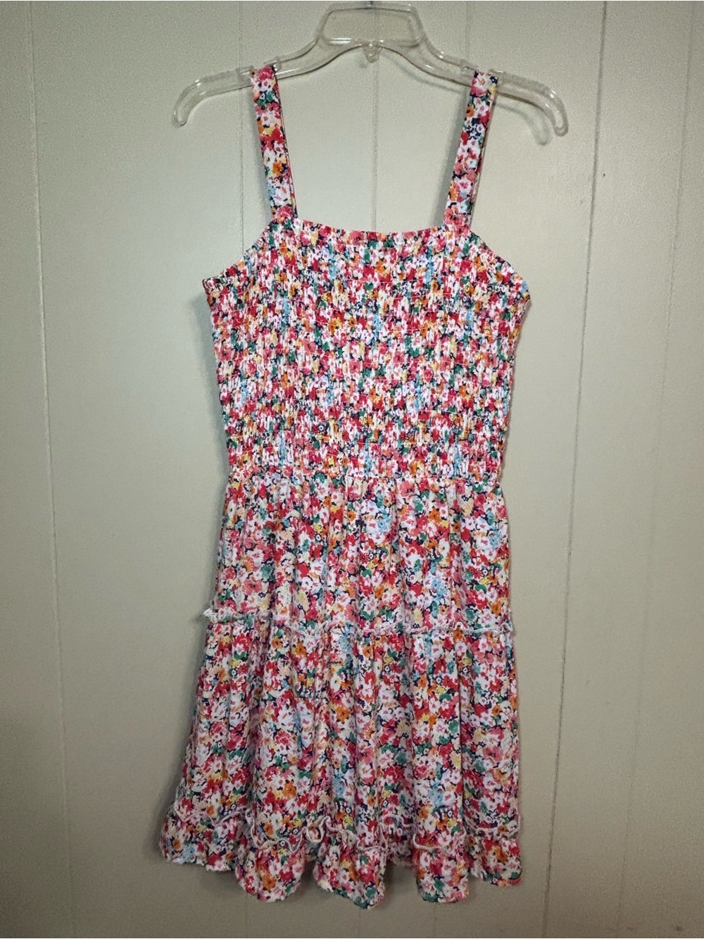 Sienna Sky Pink Floral Smocked Midi Dress